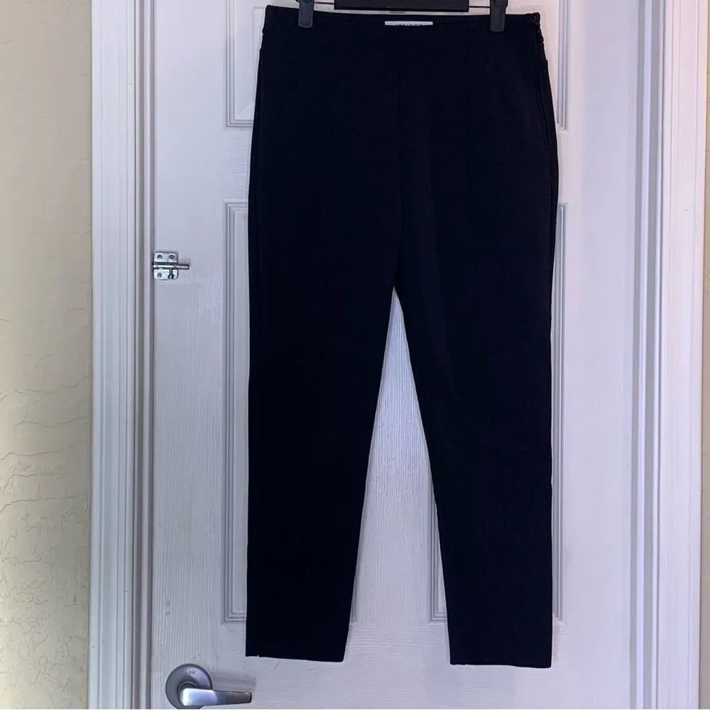 MM LAFLEUR Black Split Kick Hem Pants Size 10 Cropped